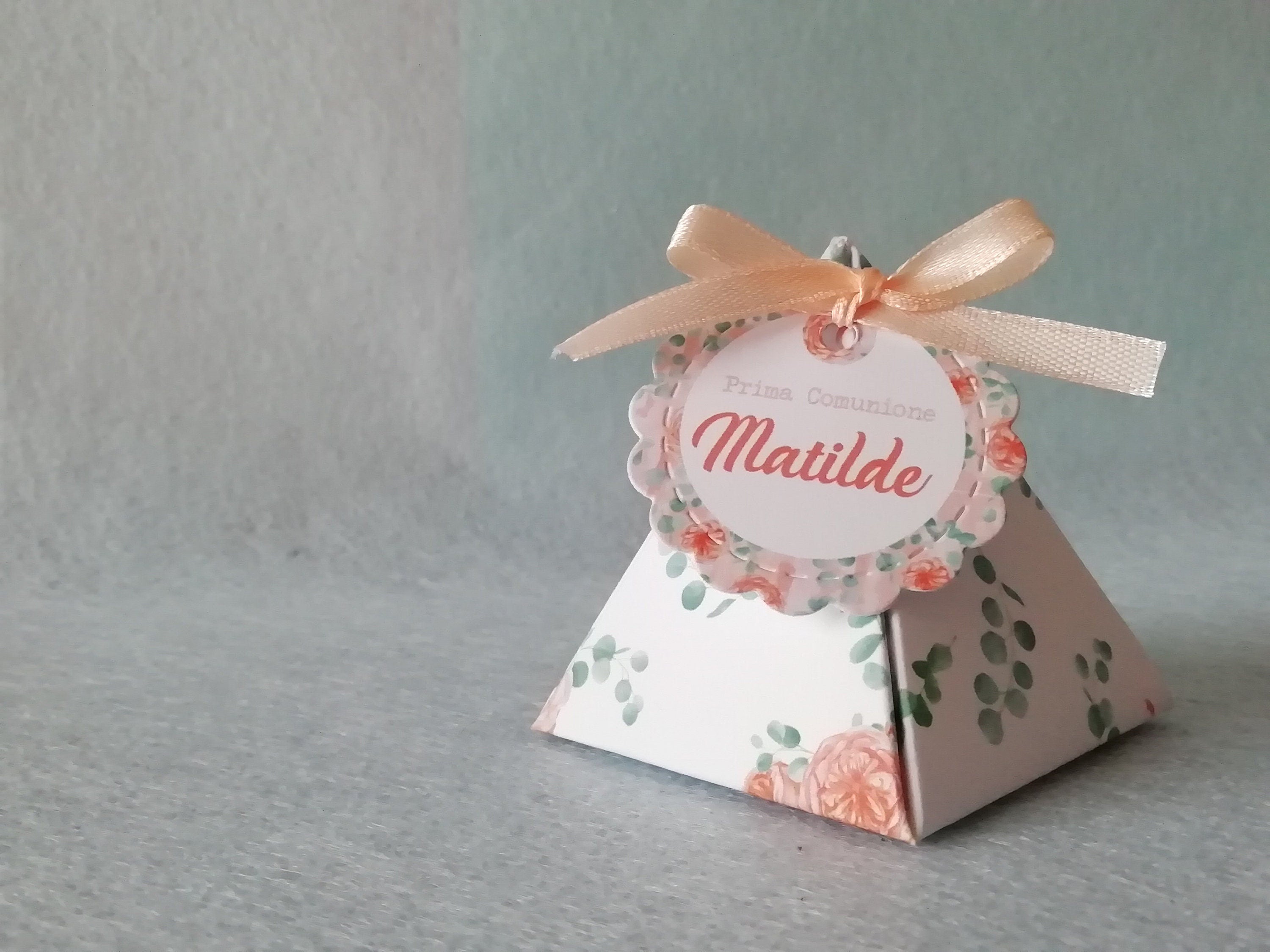 10 Scatoline portaconfetti personalizzate Matrimonio Cresima Comunione Compleanno