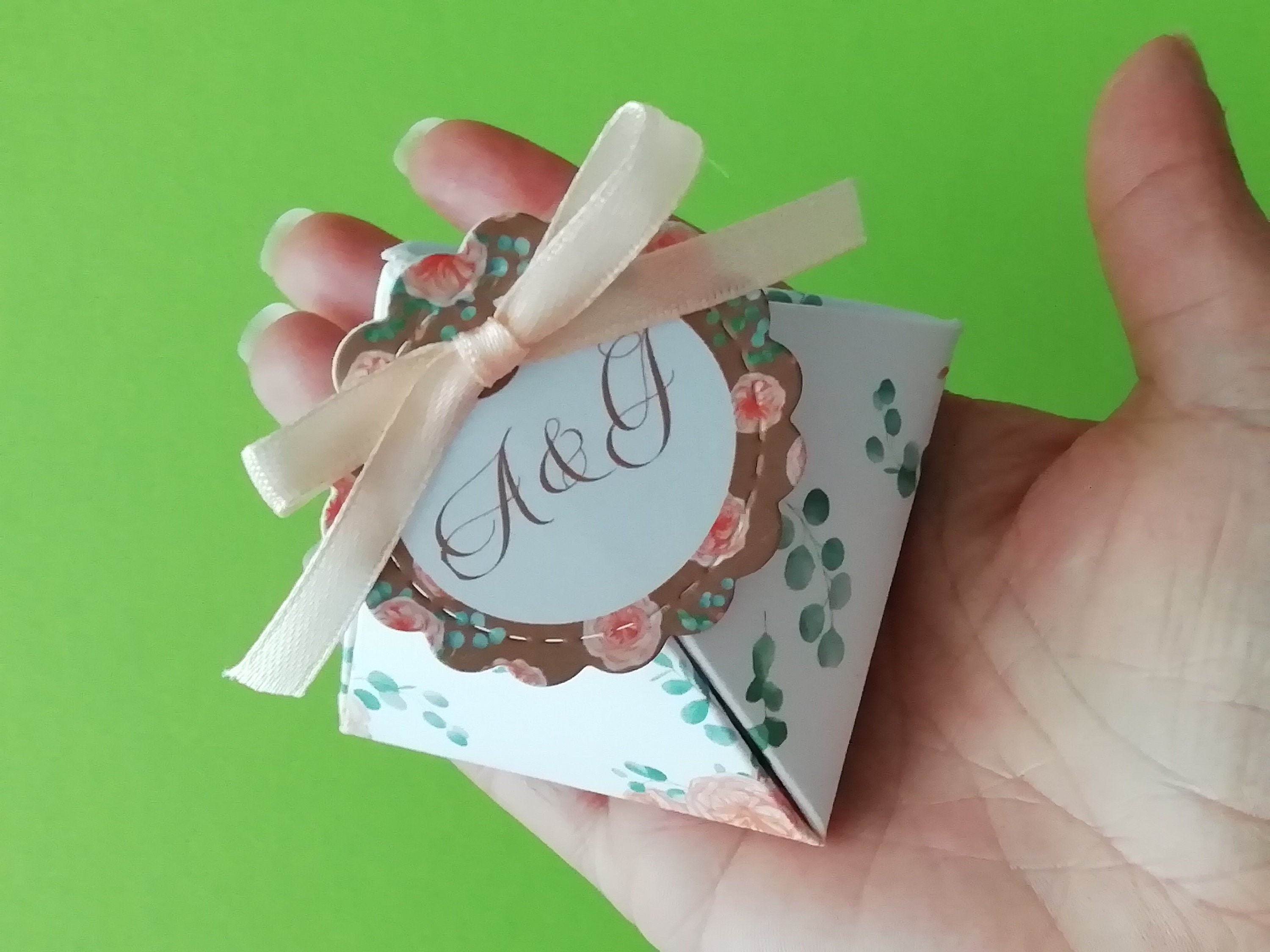 10 Scatoline portaconfetti personalizzate Matrimonio Cresima Comunione Compleanno