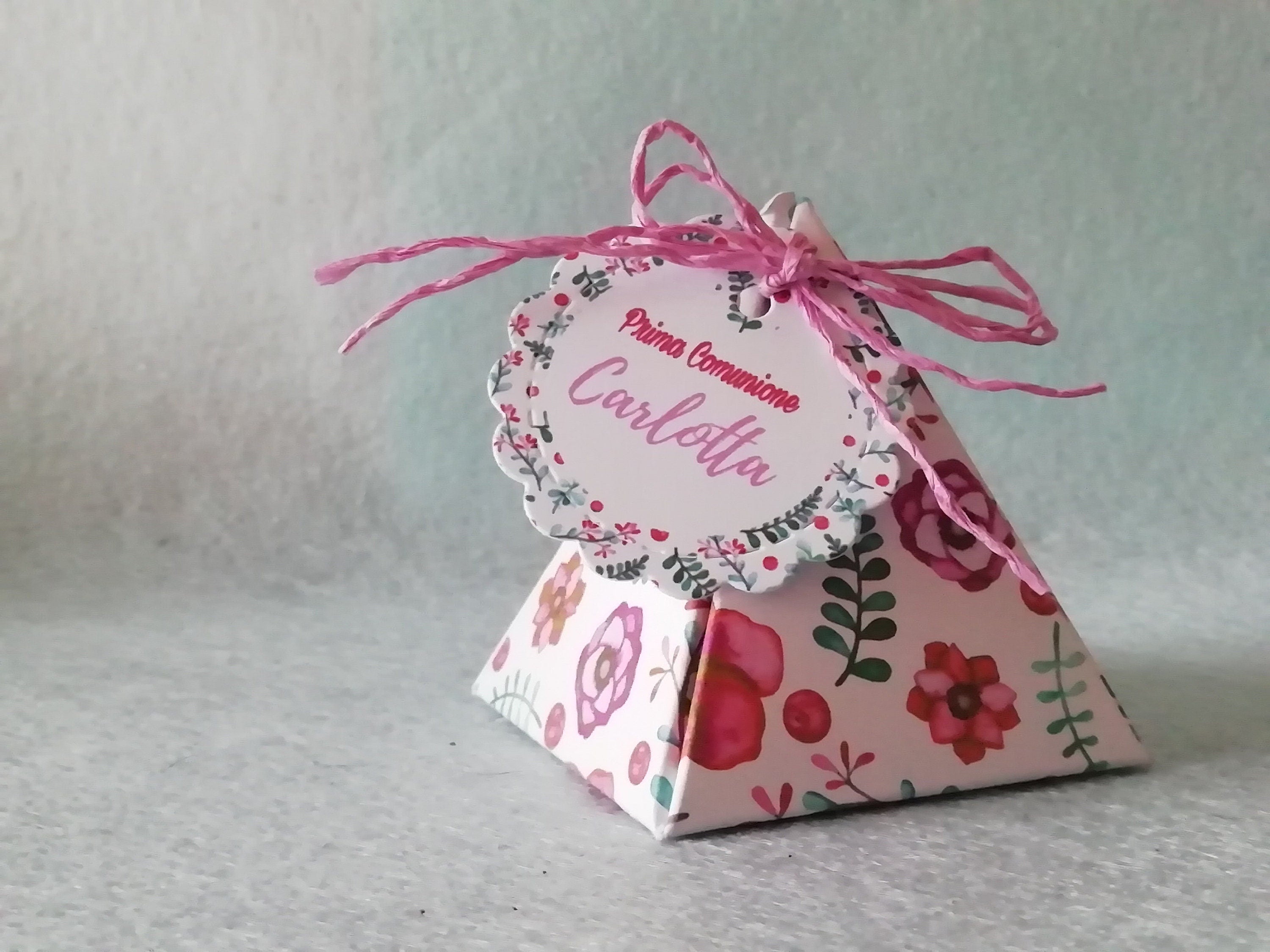 10 Scatoline portaconfetti personalizzate Battesimo Cresima Comunione Compleanno