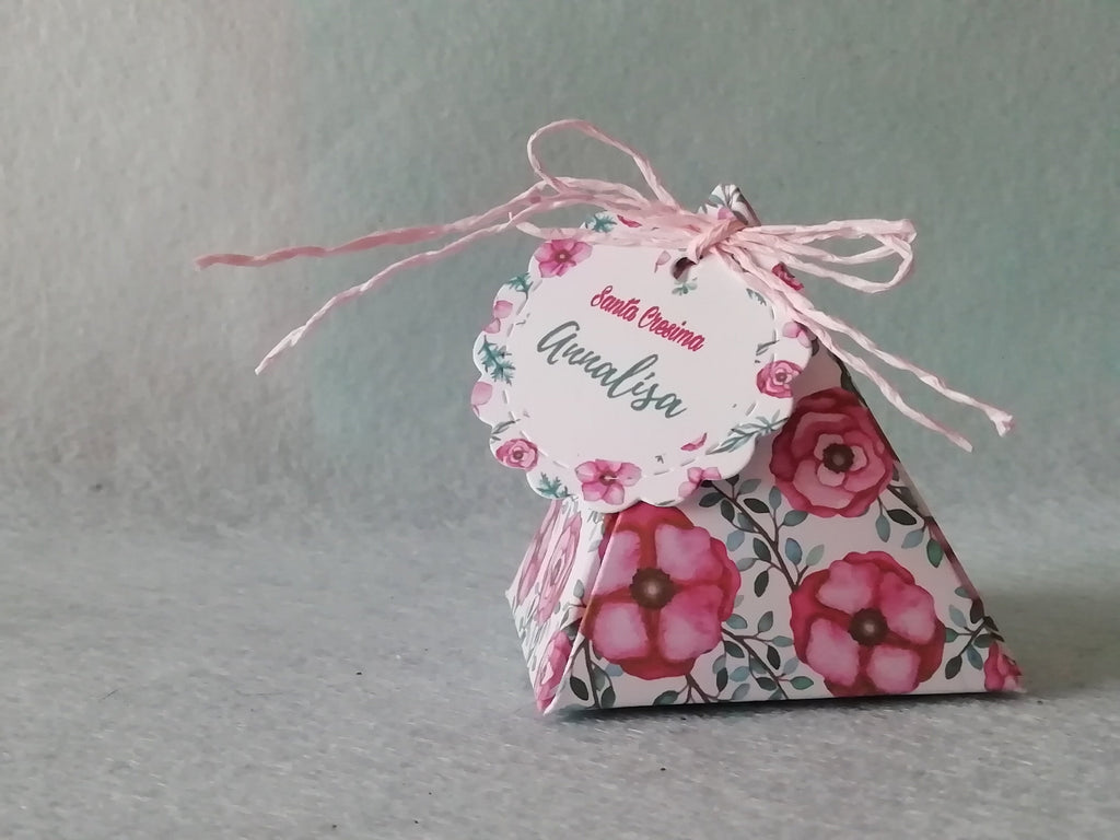 10 Scatoline portaconfetti personalizzate Battesimo Cresima Comunione Compleanno